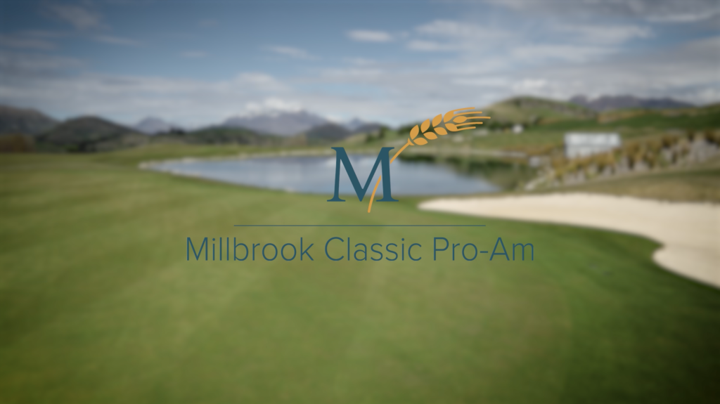 Millbrook golf course with titles saying Millbrook Classic pro-am